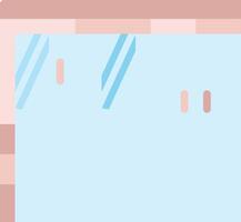 A blue and pink square with a white square in the middle vector