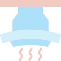 A blue and pink hat with a steam coming out of it vector