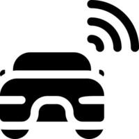 A car with wifi and a wifi icon vector