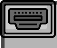 A black and white image of a computer vector