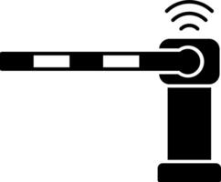 A black and white image of a traffic signal vector