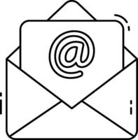 Email icon with a white background vector