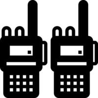 Two walkie talkies on a white background vector