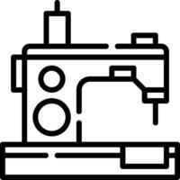 A sewing machine icon on a white background vector