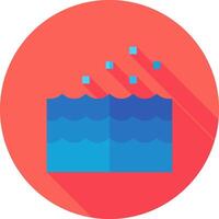 Waterfall icon flat design illustration vector