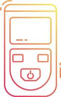 A colorful line drawing of a cell phone vector