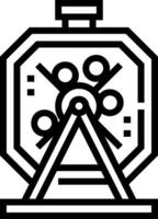 A black and white image of a clock with a clock face vector