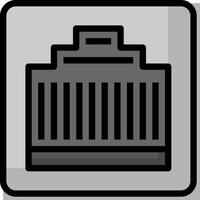 A black and white icon of a battery vector