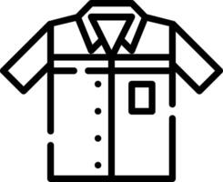 A shirt with a pocket on the front vector