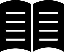An open book with a line down the middle vector