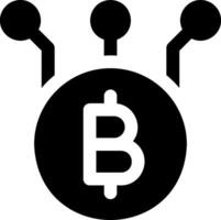Bitcoin icon illustration vector