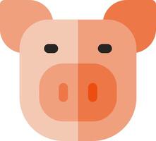 A pig head icon on a white background vector
