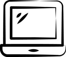 Laptop computer clip art vector