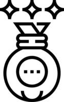 A piggy bank with money in it vector