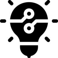 A black light bulb with a symbol on it vector
