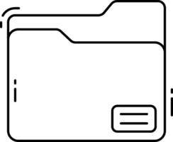 File folder icon vector