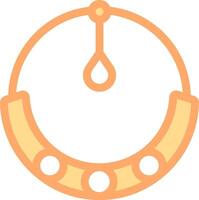 A circle with a drop hanging from it vector