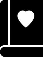 A black and white heart icon on a white background vector
