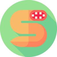 A snake with a red dot on its head vector