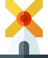 Windmill illustration design vector