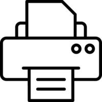 Printer icon on white background vector