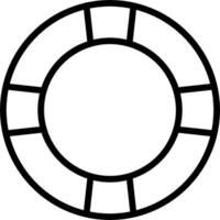 A black and white circle with a white background vector