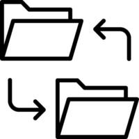 File transfer icon vector
