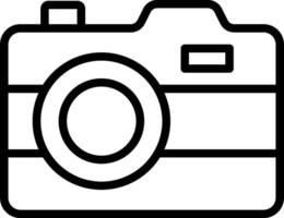 A camera icon on a white background vector