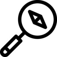 Magnifying glass icon vector