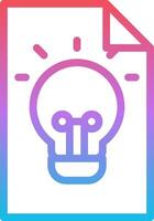 A light bulb icon on a white background vector