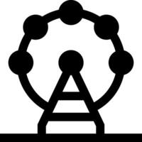 Ferris wheel icon vector
