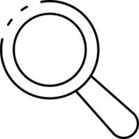 Magnifying glass icon vector