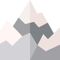 A mountain range with a white background vector