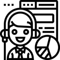 A black and white image of a person with headphones vector