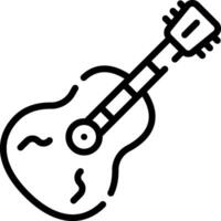 A guitar icon on a white background vector
