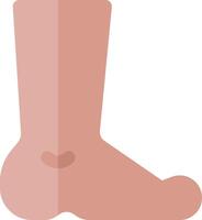 A foot with a long toe on it vector