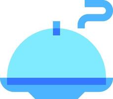A blue plate with a question mark on it vector