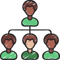 People in a hierarchy illustration vector