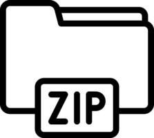 Zip file icon illustration vector