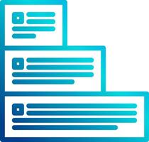 A stack of books with a blue icon vector