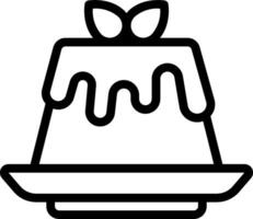 A black and white image of a cake with a candle vector