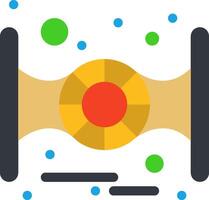 Yoyo icon with dots and circles vector