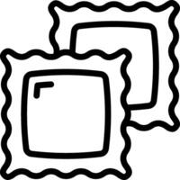 Two postage stamps with a square shape vector