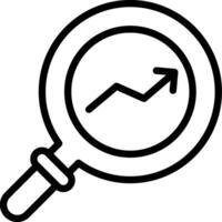 Magnifying glass icon vector