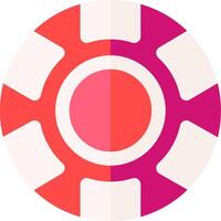 A red and pink circular logo vector