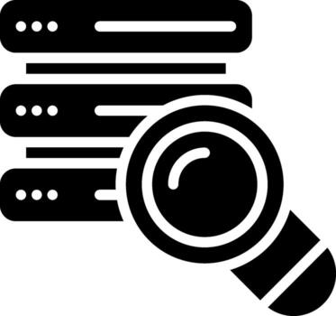 un aumentador vaso es en frente de un apilar de servidores vector