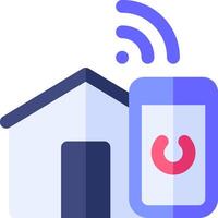 Home automation with smart home devices vector