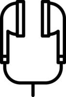 A black and white icon of a backpack vector