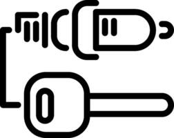 Car key icon vector