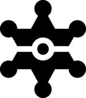 A black and white icon of a group of people vector